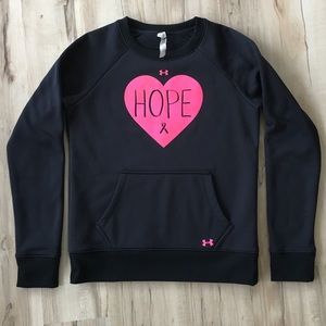 Breast cancer awareness Under Armour sweatshirt